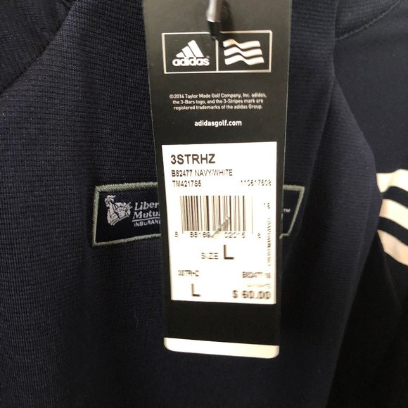 Adidas Navy Pullover - NWT Sz Large - Picture 2 of 13
